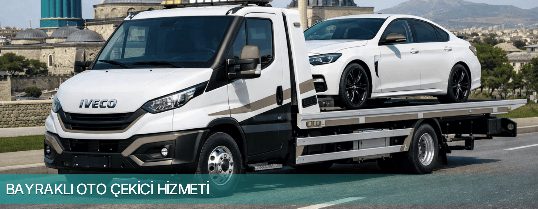 Bayraklı oto çekici misyon görseli